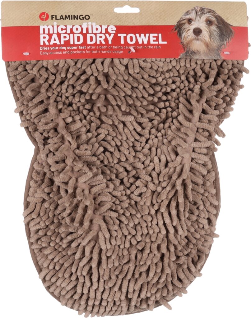 Absorberende handdoek pakka taupe 80x30x2.5cm
