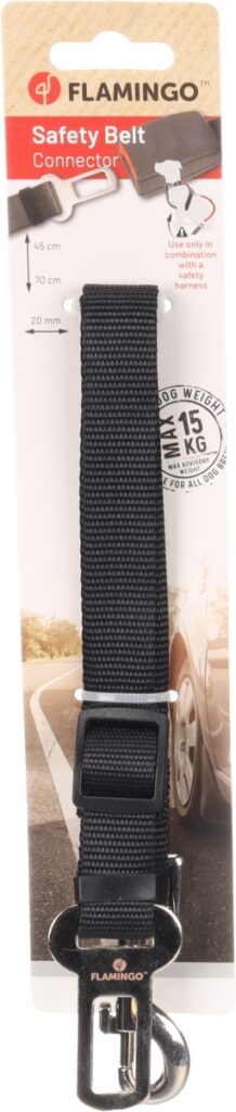 Autoveiligheidsgordel kura zwart M 45-70cm